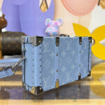 Louis Vuitton Wallet Trunk Taigarama M13562 Blue